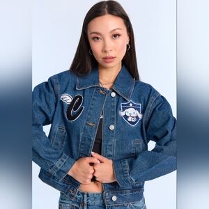 LAST PRICE DROP Hello Kitty Cinnamoroll Embroidered Denim Jacket Size Large New